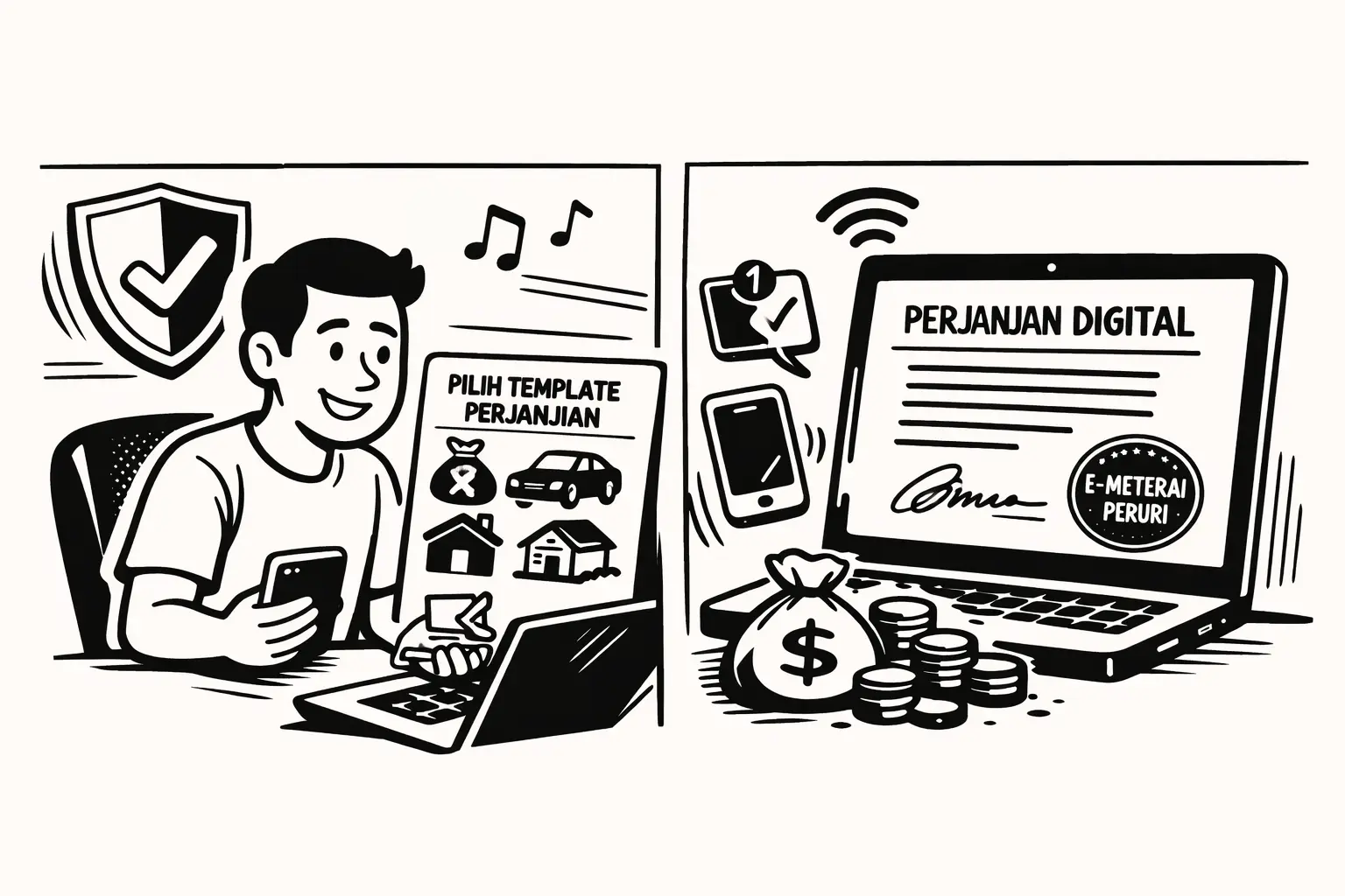 Ilustrasi Smart Template MateraiSign